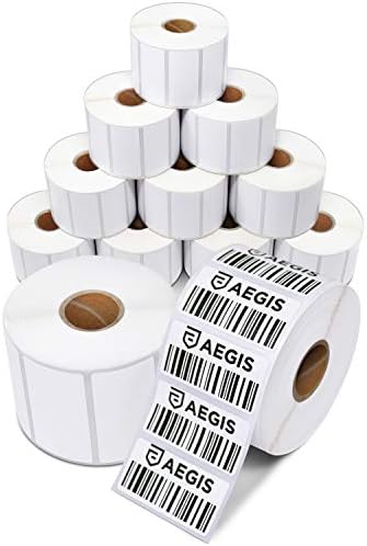 2" X 1” Direct Thermal Printer Labels (15600 Count, 12 Rolls) by AegisAdhesives