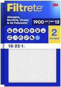 Filtrete 16x25x1 in. Air Filter, MERV 13, MPR 1900, 2 HVAC Filters by Filtrete