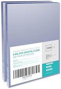 Binditek 6 Mil PVC Binding Covers, 8.5 x 11 Inches, Clear, 200 Pack by Binditek