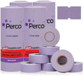 Perco 1 Line Lavender Labels - 32,000 Blank Price and Date Gun Labels for Perco Lite, X, Plus and Pro 1 Line Price and Date Guns - 32 Rolls, 4 Sleeves - Made in USA by Perco