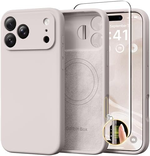 GolbinBox Magnetic for iPhone 18 Pro Max Case/17 Pro Max Case, Stone by GolbinBox