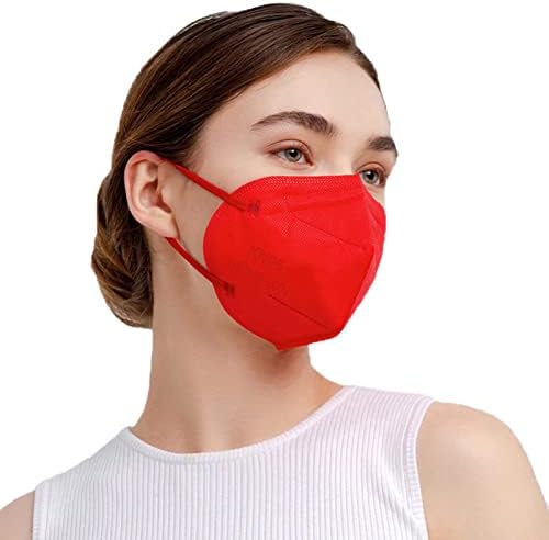 SAROULU 5-Layer Breathable Disposable KN95 Face Masks Respirator Cup Dust Safety Protection Mask by SAROULU