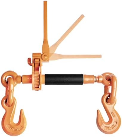 Ratchet Binder Plus Ratchet Chain Binder - 2 Pack Load Binder, 1/2" - 5/8" Grade 70 Chain, 18100 LBS Working Load Limit, Heavy-Duty Ratchet Binder with Folding Handle, DOT & SAE Compliant - Image 6