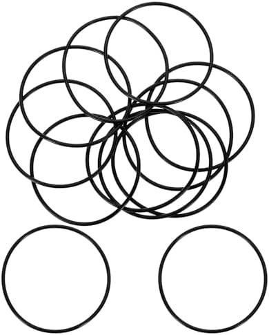 uxcell 10Pcs AS-033 NBR 70A O-Rings 2" ID x 1/16" CS/1.989" ID x 0.07" CS by uxcell