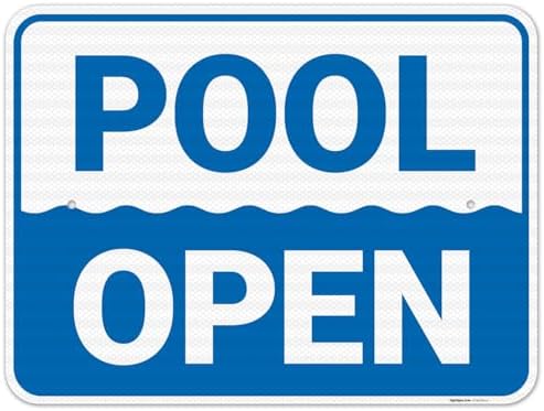 Pool Open Sign, by SigoSigns