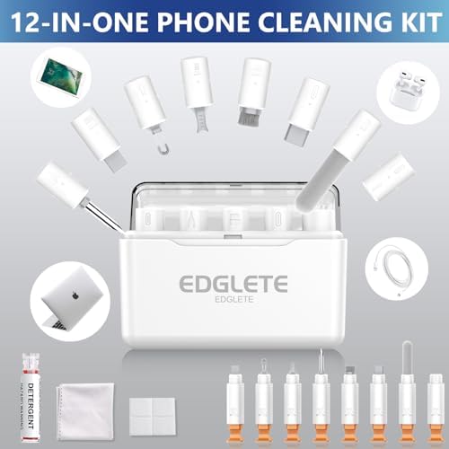 iPhone Cleaning Kit for Charging Port Phone USB C with Storage Case, White - Image 2