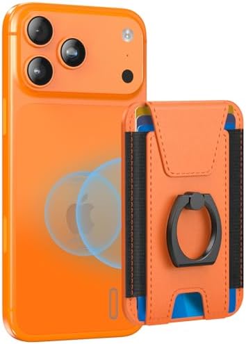 for Magsafe Wallet with Grip, 6-Card Holder; Stronger Magnetic Phone Wallet by ExtreLife