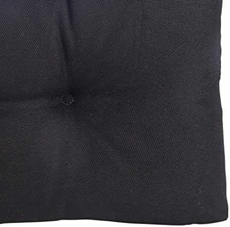 Klear Vu The Gripper Non-Slip Tufted Bench Cushion for Indoor Furniture, Assembled in USA, Entryway Storage, Bay Window, Corner Nook or Piano Seat, 33 Inches, Solid Black - Image 3