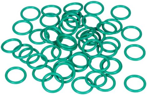 60pcs Fluorine Rubber O-Rings 15mm OD 10mm ID 2.5mm Width by Unknown
