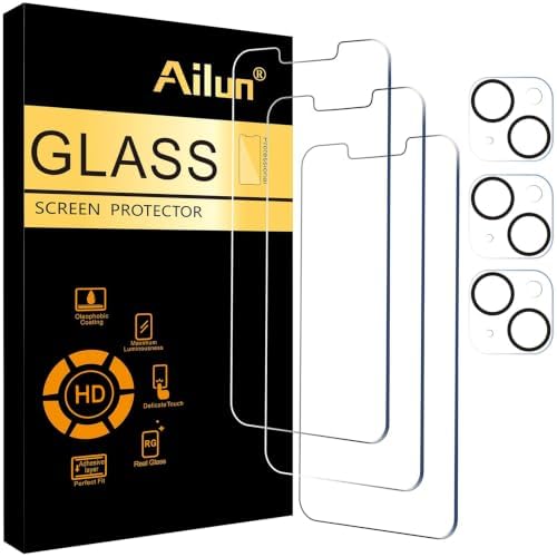 Ailun Screen Protector + Camera Lens Protector for iPhone 14 Plus, 3+3 Pack by Ailun
