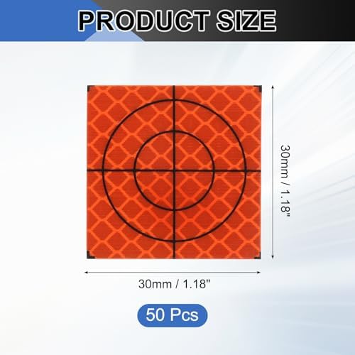 PATIKIL Survey Reflector Target Self-Adhesive Reflective Sheet Target Mark Tape, Suit for Ship Inspection - Image 2