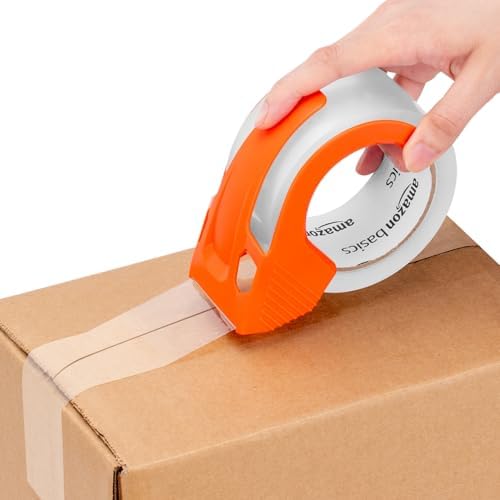 Amazon Basics Strong Plastic Adhesive Packing Tape for Shipping, Sealing Boxes, Moving and Storage, Clear, Low Odor, 1.88 in x 54.6 yds, 12-Pack - Image 4
