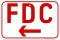 FDC Left Arrow Sign, by SigoSigns