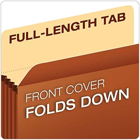 Pendaflex Expanding File Pockets, Letter Size, 5.25" Expansion, Reinforced with DuPont™ Tyvek® Material, Redrope, 10 per Box (1534G-OX) - Image 6