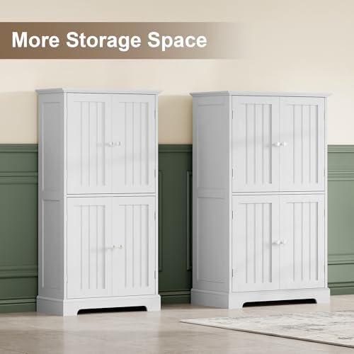 ChooChoo Bathroom Floor Cabinet with Adjustable Shelves - Image 4