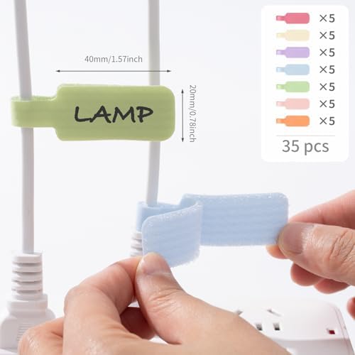 Trilancer Cable Cord Labels Large Size for Wire Organizing & Identification - Image 3
