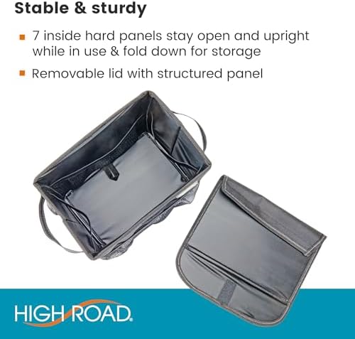 Carganizer Small Car Storage Bin with Lid for Trunk, Front Seat or Backseat - Image 6