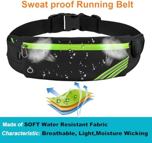 AIKENDO Slim Running Belt Fanny Pack Phone Holder Money Belt Women and Men - Image 4