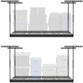 MonsterRax 2-Pack 4x6 Overhead Garage Storage Rack, Gray, 24"-45" Height by MonsterRAXStorageSolutions