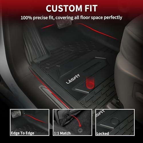 LASFIT Floor Mats for Chevy Silverado/GMC Sierra 1500 2019-2026 - Image 3