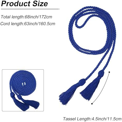 GraduationMall Graduation Honor Cord 68" Royal Blue - Image 4