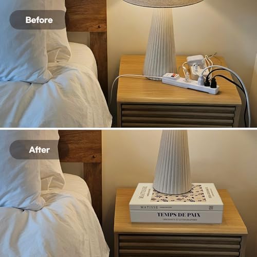 Book Shape Decorative Cable Management Box - Expandable Cable Organizer Box with Magnetic Closure for Home & Office (LoveFinds, Slim) - Image 4