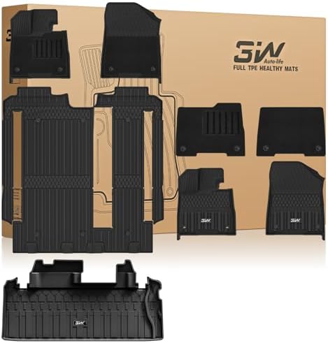 3W Floor Mats & Cargo Liner for Toyota Sienna 2021-2026 LE/XLE 8-Seat by 3W