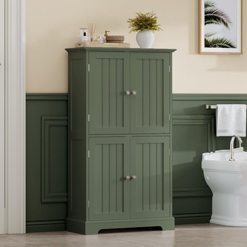 ChooChoo Bathroom Floor Cabinet with Adjustable Shelves - Image 2