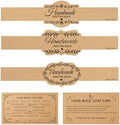 Brown Kraft Soap Labels 120pcs, Handmade Soap Wrap Tags by SMARSTICKER