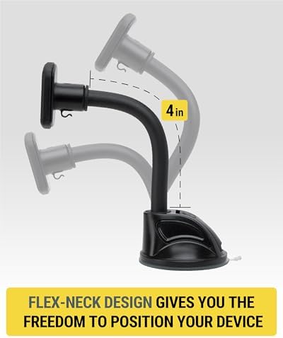 Scosche MXWDL Magnetic Cell Phone Car Mount, Suction Cup Phone Holder for Car Dashboard/Windshield with Extra Strong Magnet and Thick Metal Plate Compatible with iPhone, Samsung, and All Devices - Image 6