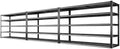 REIBII 78" H Storage Shelves, Garage Shelving Heavy Duty Load 3000LBS, Adjustable Garage Shelving, 5 Tier Metal Shelves Unit for Storage Rack, Basement, 55" W x 26" D x 78" H, Black, 3 Pack by REIBII