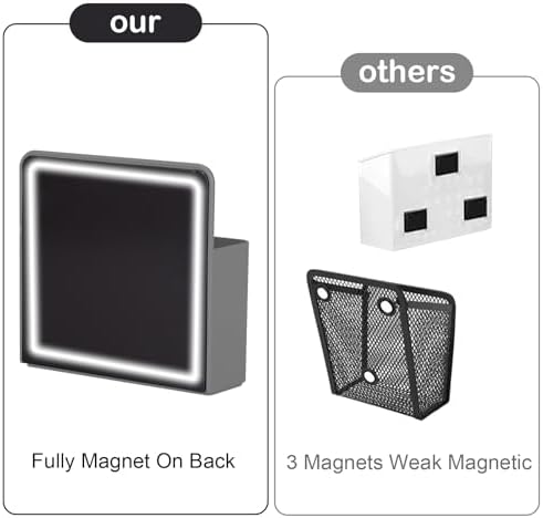 KITANIS Magnetic Pen Holder,2 Pack Magnetic Dry Erase Marker Holder with Generous Compartments,Strong Magnet Storage Marker Pen Pencil Organizer for Refrigerator,Whiteboard,Locker Accessories - Image 3