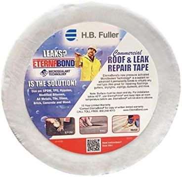 EternaBond RoofSeal White 1.5" x50' MicroSealant UV Stable RV Roof Seal Repair Tape | 35 mil Total Thickness - EB-RW014-50R - One-Step Durable, Waterproof and Airtight Sealant by ETERNABOND