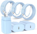 Hzevn 25W USB C Super Fast Charging Charger for Samsung Galaxy Phone, 3Pack Quick Charger Block with Braided Long USB C to C Cables (6/6/10ft) for Samsung Galaxy S25/S24/Plus/Ultra, Android/iPhone 17 by Hzevn