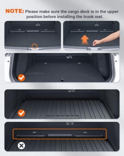Cargo Liner Fit for Honda CR-V 2026 2025 2024 2023 (Gasoline & Hybrid & e:FCEV) Upper Position TPE Rubber Trunk Mat CRV Accessories All Season Guard Odorless Anti-Slip Cargo Mat Black - Image 6