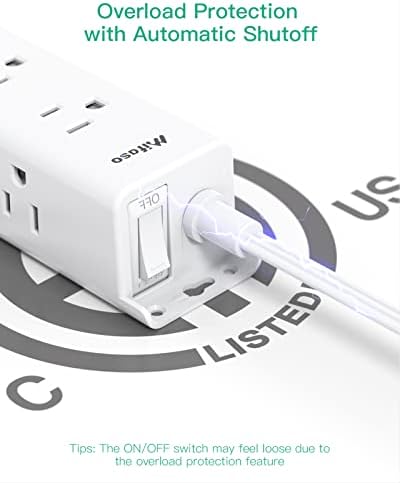 Surge Protector Power Strip, 12 Widely Spaced Multi Outlets, Wall Mount - Image 5