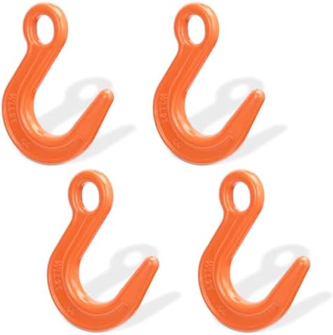 Leero 4,409 Lbs Safety Lifting Hooks with Large Opening Crane Hook 4 Pcs by Leero