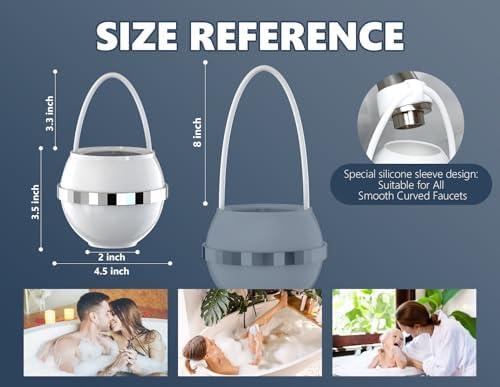Bath Water Filter for Tub Faucet with Overflow,2,500 Gallons of Filtration,Remove contaminants,Chlorineand Fluoride,Hard Water Softener,Enhances The Health of Skin,Hair,Nails(Premium Version) - Image 3