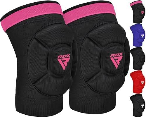 RDX Knee Pads for Work, Oeko TEX Certified, Anti-Slip Protective Thick Padded Foam Pad, Collision Avoidance Sleeves Pair, MMA Muay Thai Grappling Volleyball Football Wrestling Gardening. by RDX