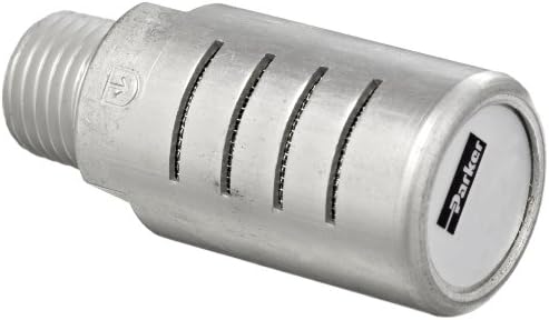 Parker ES75MC Aluminum Exhaust Silencer, 3/4" NPTF, 893 scfm Flow, 2.01" Diameter x 4.56" Length, 250 psi by RadwellInternational