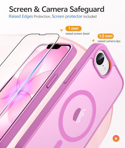 FNTCASE for iPhone 17e/ iPhone 16e Case, Fit for Magsafe, Screen Protector - Image 4