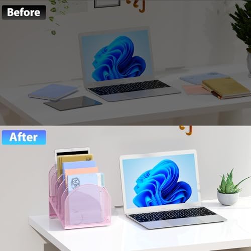 gianotter Desktop File Organizer with 5 Compartments - Image 2