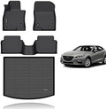 KELCSEECS Floor Mats for Mazda 3 2014-2018 (Only Fits Hatchback) by KELCSEECS