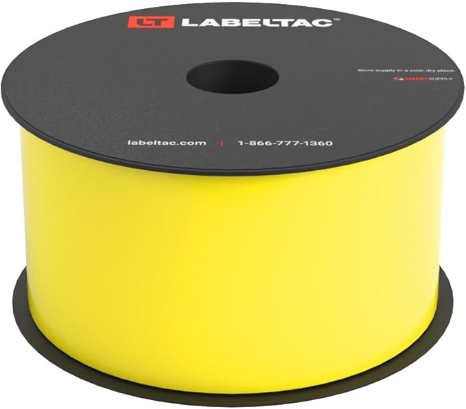 LT4/LT4P/LTPX Label Supply 2.5" x 150' Hi-Vis Yellow by LabelTac
