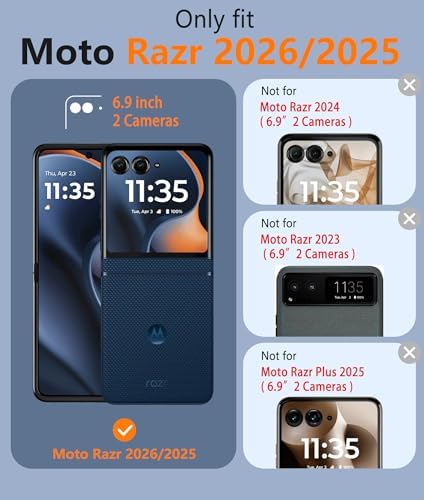 FNTCASE for Motorola Razr 2026/2025 Case, Fit for Magsafe, Hinge Protection - Image 3