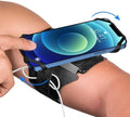 VUP Running Armband 360°Rotatable for iPhone 17/16/15/14/13/Pro Max/Pro/Mini/12/11/SE/Xs/XR/X/8/7/Plus, Fits All 4-6.7 Inch Smartphones, with Key Holder Phone Armband for Running Hiking Biking (Black) by VUPDirect