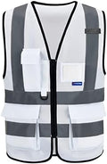 A-SAFETY Hi Reflective Safety Vest, Hi Vis Bright Neon Colors Safety Vest by A-SAFETY