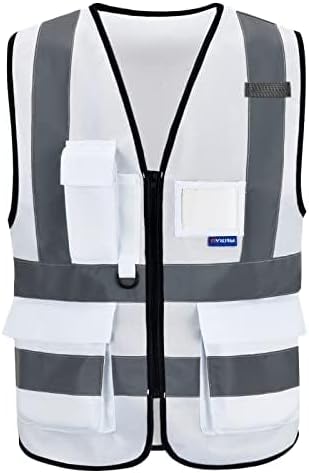 A-SAFETY Hi Reflective Safety Vest, Hi Vis Bright Neon Colors Safety Vest by A-SAFETY