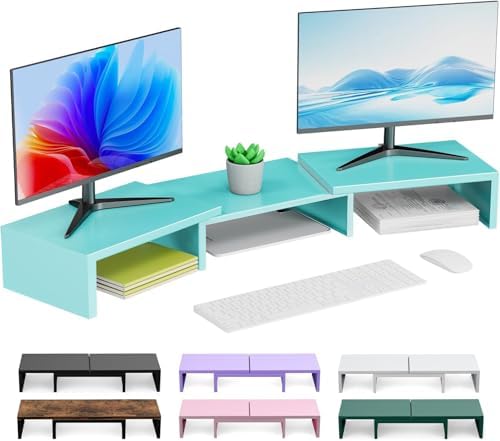 Dual Monitor Stand Riser by OUTIOE