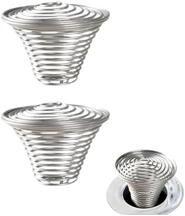 Hair Catcher，Drain Mesh Basket, Bathroom Sink Drain Strainers, for Laundry, Mop Pool, Utility, Slop, RV Sink, Stainless Steel Drain Filter。Fit Hole Size from 1.1" to 1.5"(2Pack) by NADTLSS